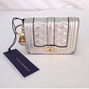 Silver key chain wallet